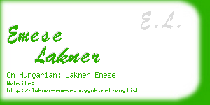 emese lakner business card